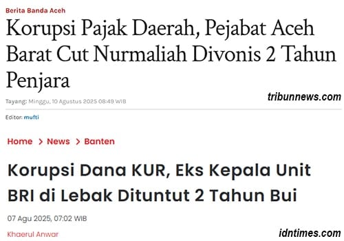 merdeka dalam ketidakadilan koruptor